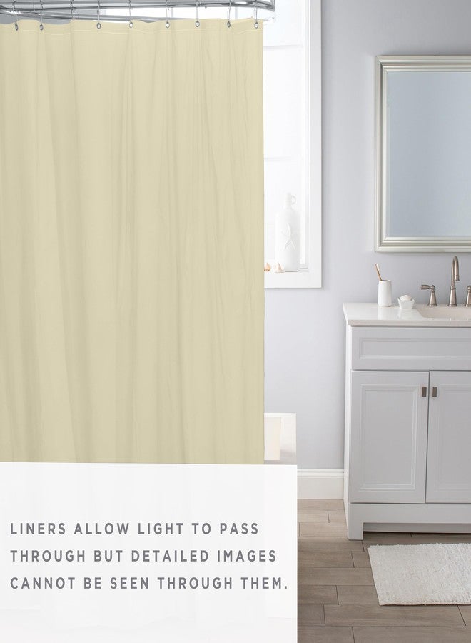 Bath Bliss Premium Shower Curtain Liner in Beige - Image 2