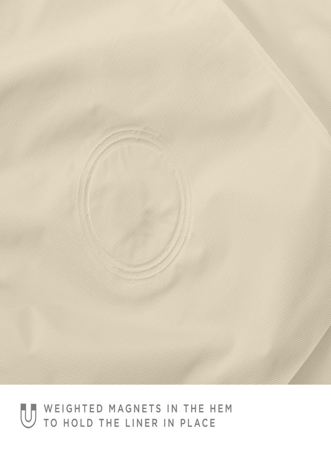 Bath Bliss Premium Shower Curtain Liner in Beige - Image 4