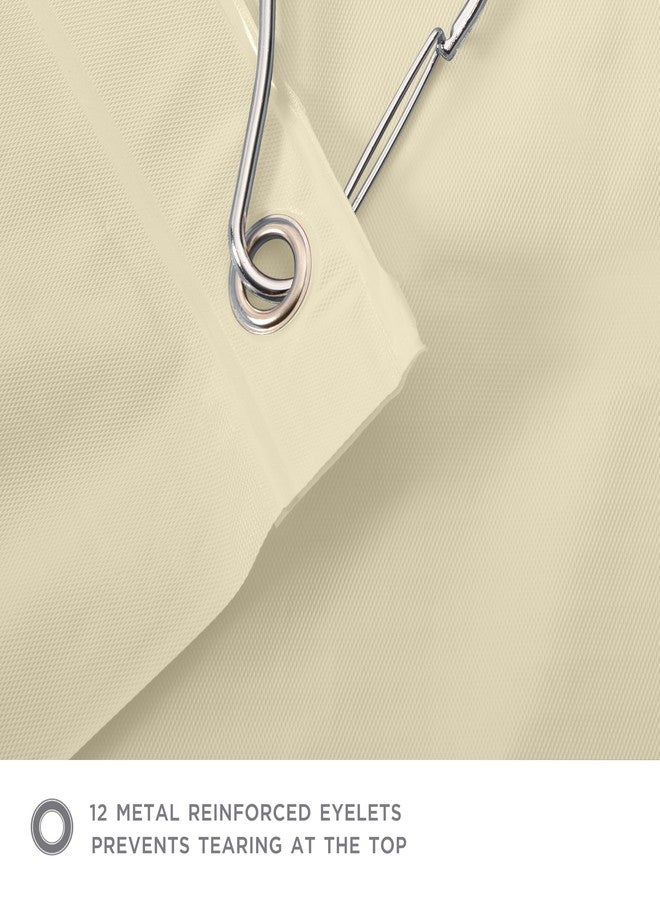 Bath Bliss Premium Shower Curtain Liner in Beige - Image 3