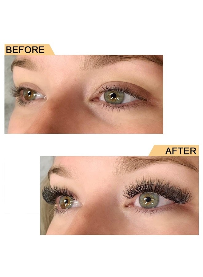 QUEWEL Volume Lash Extensions 4D 0.07mm C Curl 12mm Short Stem Premade Fans Soft|Optinal 3D|4D|5D|6D|7D|8D 0.07/0.10mm C/D 8-20mm Mix-9-16mm 12-15mm 8-15mm|(4D 0.07C 12mm) - Image 5