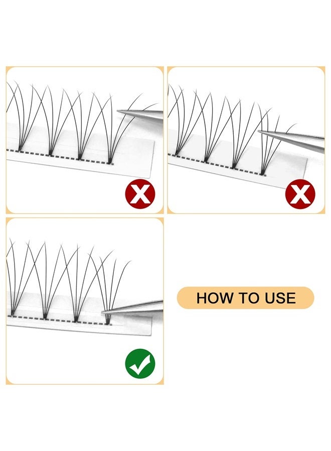 QUEWEL Volume Lash Extensions 4D 0.07mm C Curl 12mm Short Stem Premade Fans Soft|Optinal 3D|4D|5D|6D|7D|8D 0.07/0.10mm C/D 8-20mm Mix-9-16mm 12-15mm 8-15mm|(4D 0.07C 12mm) - Image 4