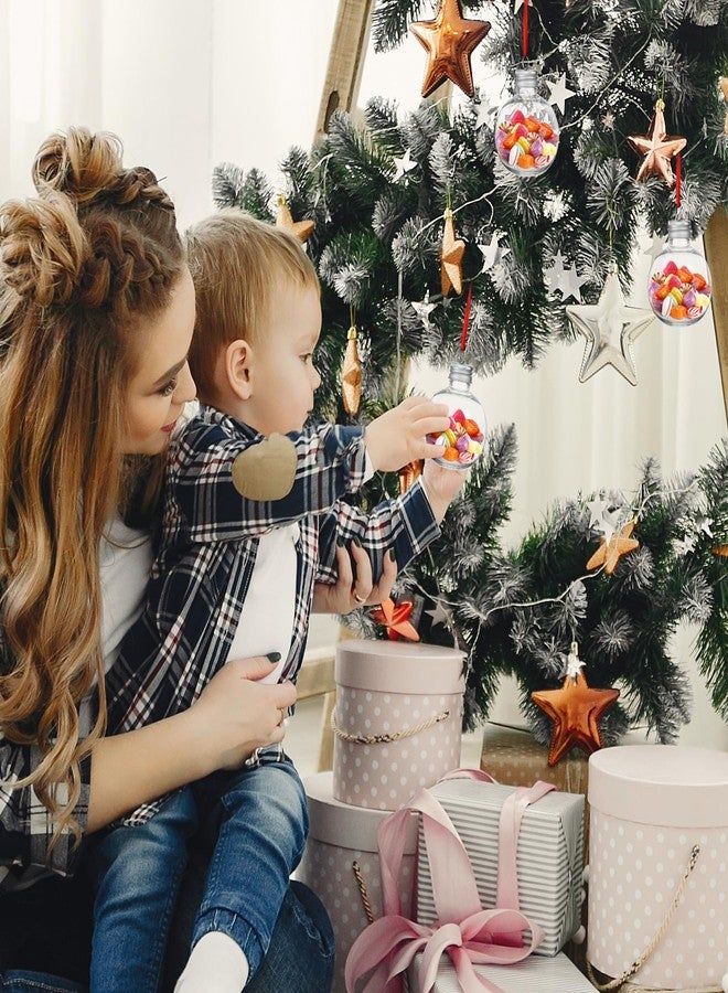 جارنيك كرات زينة عيد الفصح الشفافة من جارنيك، 10 قطع، قابلة للتعبئة، سعة 150 مل/2.67 بوصة، مصنوعة من البلاستيك الشفاف غير القابل للكسر، مثالية لتزيين شجرة عيد الميلاد أو عيد الفصح أو حفلات الزفاف. - Image 4