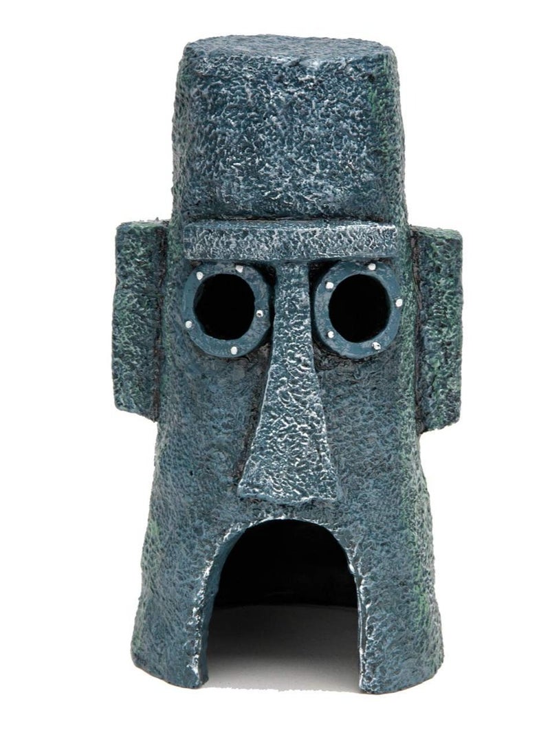 NIBEMINENT SpongeBob Squarepant Pineapple House, Fish Tank Decoration Aquarium Ornament Bridge Landscape Decorative, 3 Pcs Cartoon House Home, Pineapple, Stone Statue and Burger - Image 3