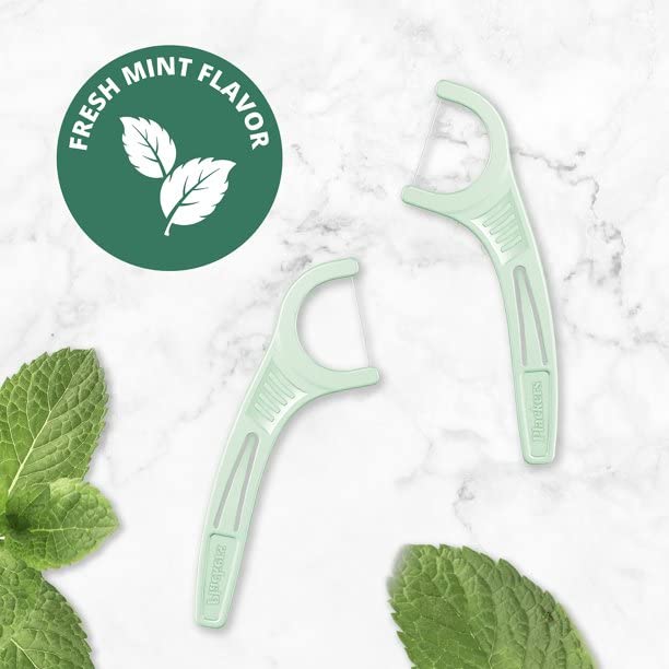 Plackers Micro Mint Freshens Breath, Dental Flossers Mint, 270 Count - Image 4