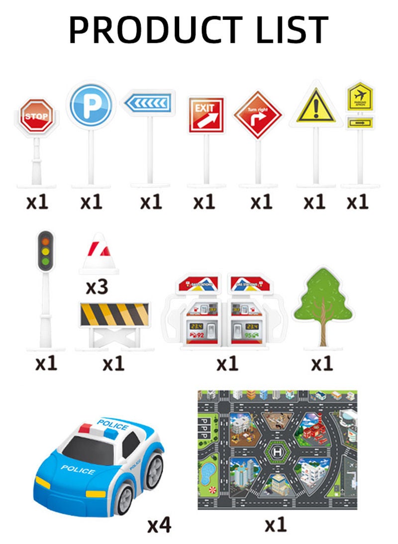 Sharpdo ألعاب طائرة للأطفال، مشهد تخزين متعدد الوظائف، نموذج سيارة إطفاء بالقصور الذاتي - Image 3