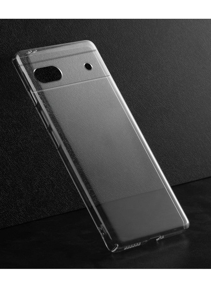 Crystal Clear Transparent Phone Case Google Pixel 6A – Slim Ulta Thin Hard TPU Shockproof Cover, Anti-Yellowing Crystal Clear Protective Back Case with Camera Protection - Image 3