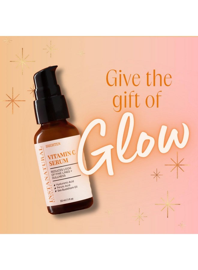 Instanatural Vitamin C Face Serum, Brightens, Hydrates And Reduces Signs Of Aging, With Vitamin C, Hyaluronic And Ferulic Acid, 1 Fl Oz - Image 2