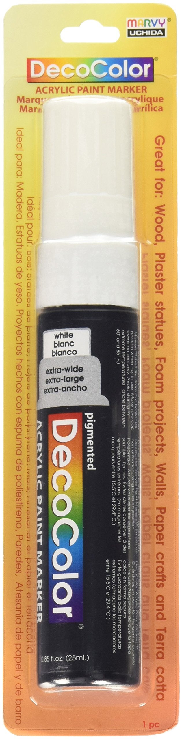 Uchida Of America Uchida DecoColor Extra Wide Tip Acrylic Paint Marker White