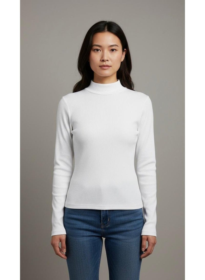 Don't Call Me Jennyfer Women's Ribbed High Neck Long Sleeve Top - Image 1