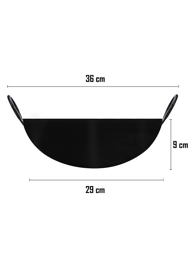 Lion Lion Iron Wok Kadai – No. 11, 29 cm, Heavy-Duty Iron for Authentic Cooking, Even Heat Distribution, Ideal for Stir-Frying and Deep-Frying  - Image 5