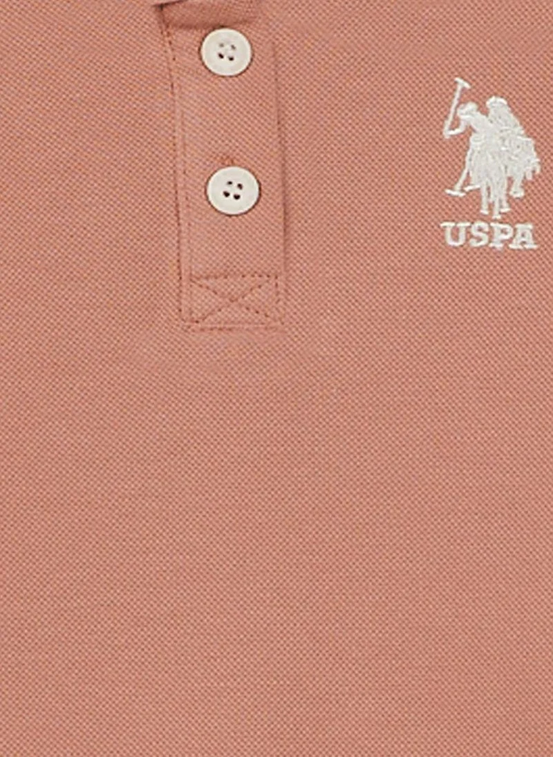 U.S. Polo Assn. U.S. Polo Assn. Baby Girls Salmon Tshirt