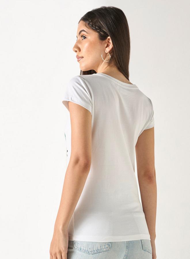 SP Characters Looney Tunes Print T-shirt with Crew Neck and Short Sleeves - Image 3