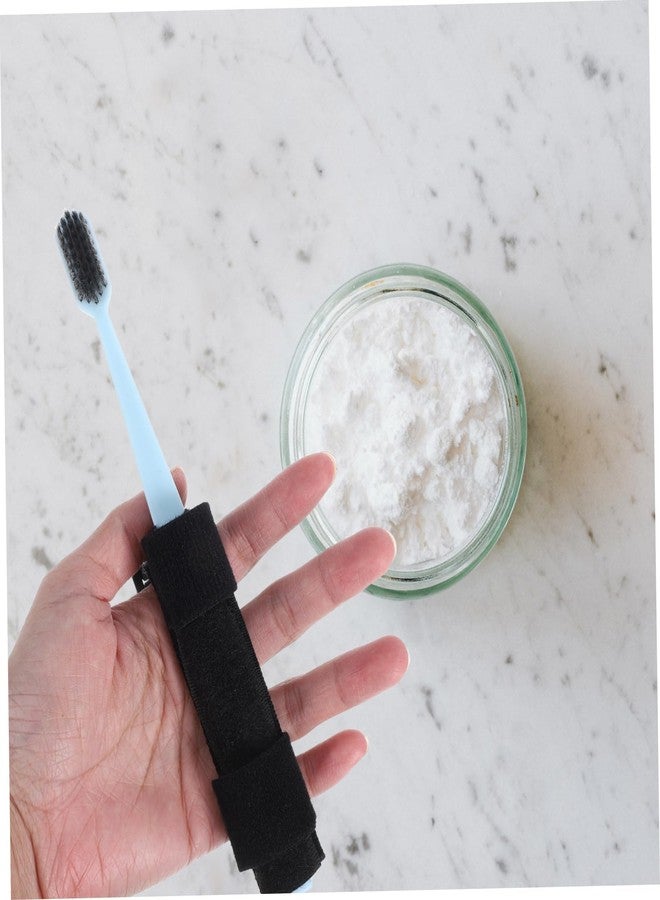 Hemoton Hand Strap Toothbrush for Elderly and Disabled with Soft Bristles Adaptive Holder Comfortable Oral Care Brushing Aid 7.28 Inch Manual Toothbrush - Image 5