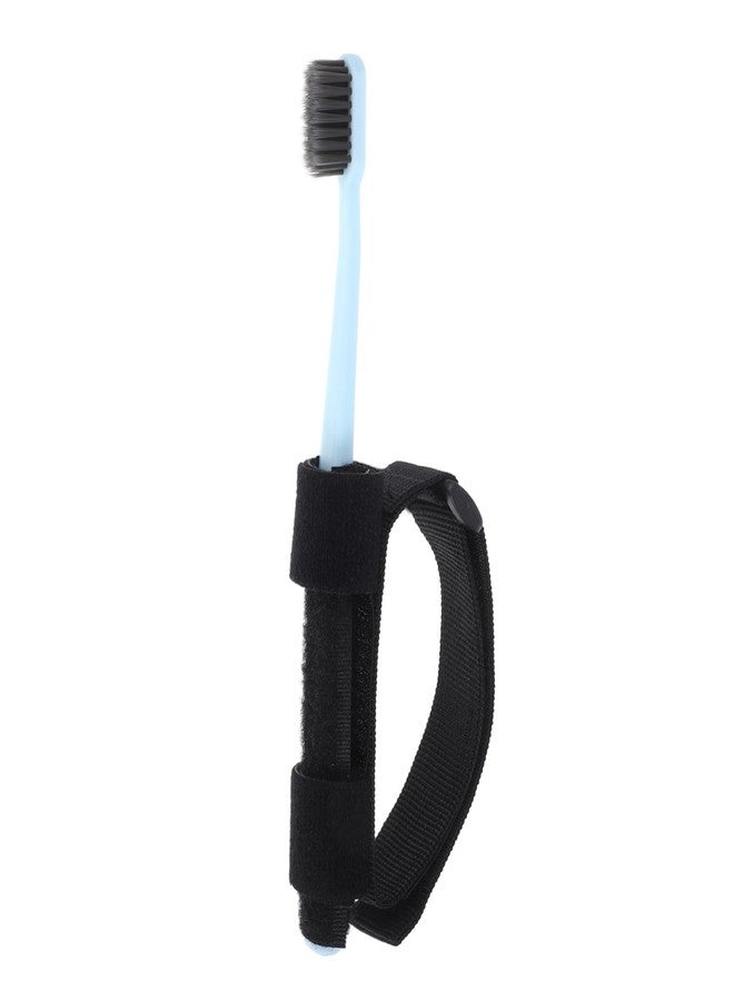 Hemoton Hand Strap Toothbrush for Elderly and Disabled with Soft Bristles Adaptive Holder Comfortable Oral Care Brushing Aid 7.28 Inch Manual Toothbrush - Image 1