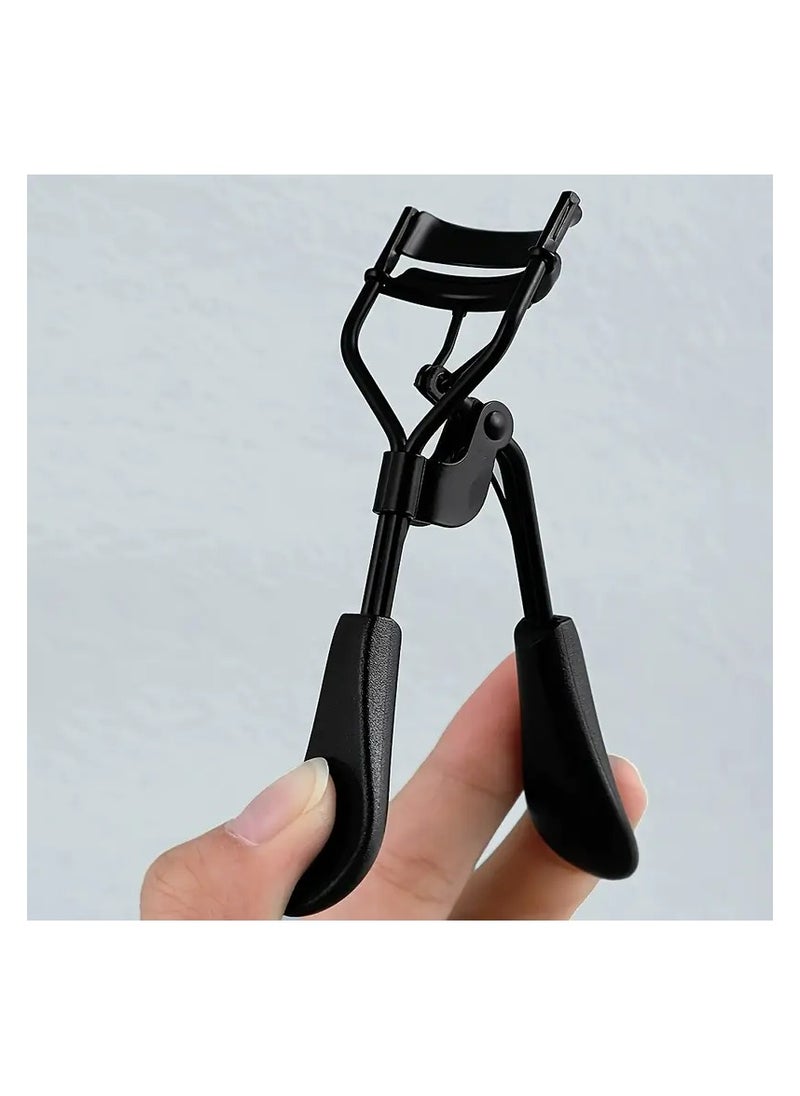 LANGMANNI Portable Eyelash Curler, 1pc Stainless Steel Comfort Grip Lash Curler, Achieve Perfect Curls In 5 Seconds, Not Hurting Eyelashes, Long-Lasting Eyelash Curler Suitable For All Eye Types, Makeup Tools Suitable For Women  - Image 2