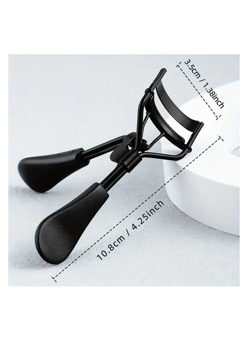 LANGMANNI Portable Eyelash Curler, 1pc Stainless Steel Comfort Grip Lash Curler, Achieve Perfect Curls In 5 Seconds, Not Hurting Eyelashes, Long-Lasting Eyelash Curler Suitable For All Eye Types, Makeup Tools Suitable For Women  - Image 3