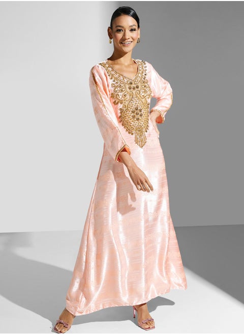 Embellished Embroidered Jalabiya