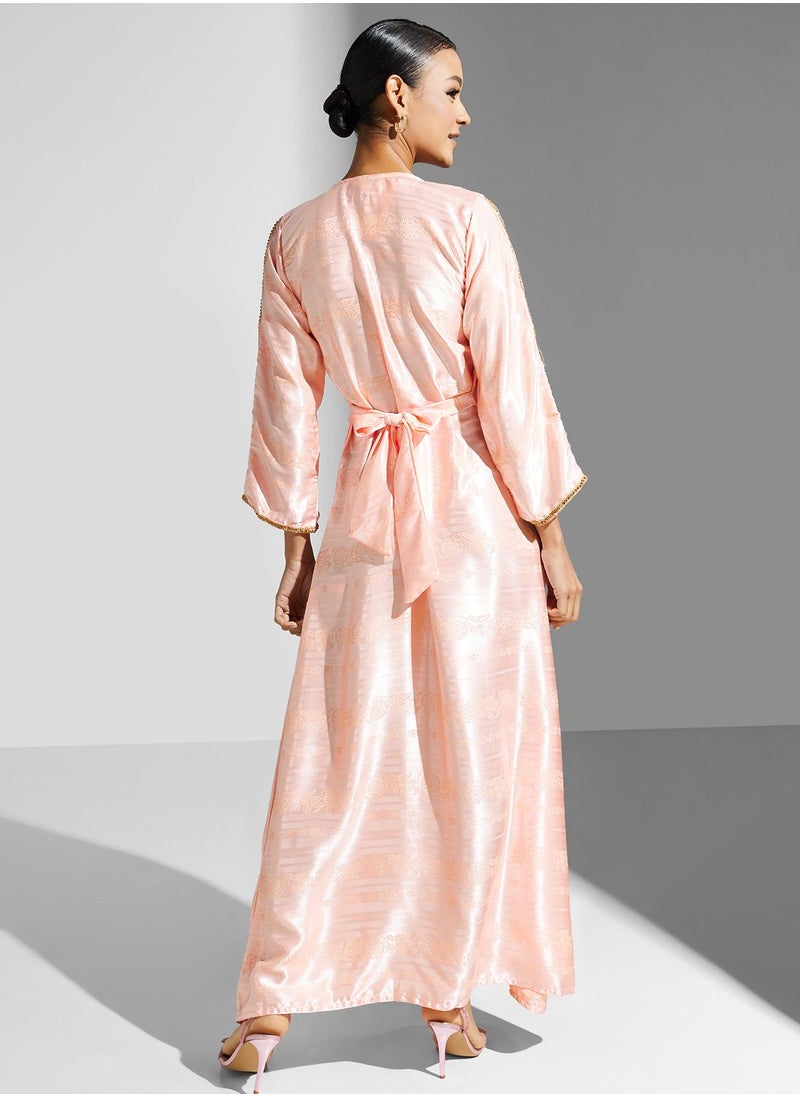 ARABIAN CLOSET - Embellished Embroidered Jalabiya - Image 1