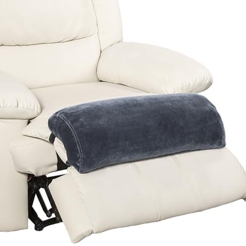 1 MIDDLE ONE Recliner Leg Rest Cushion with Strap, Memory Foam Under Knee Pillow for Back Sleeping and Foot Elevation, Half Moon Bolster Pillow for Chair, Head, Lumbar Support, 23x9x4in (Grey) - Image 1