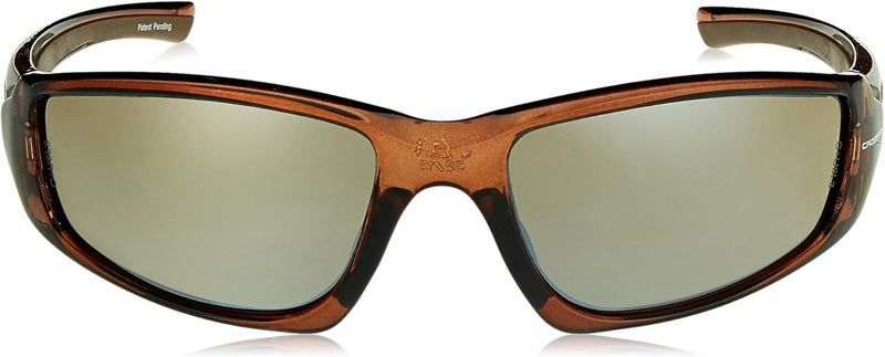 Crossfire 23117 RPG Safety Glasses with HD Brown Flash Mirror Lens and Crystal Brown Frame - Image 2