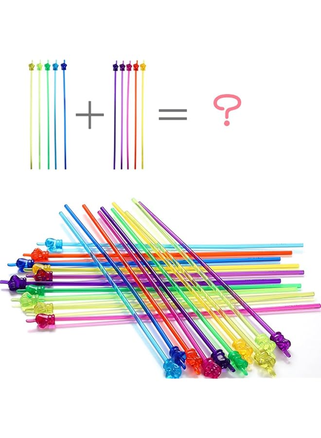 إيروريكس مجموعة من 10 قطع من أعواد الأصابع، عصا مؤشر السبورة المنزلية المصنوعة من الراتينج، عصا القيادة الصفية، عصا القراءة بالإصبع، متعددة الألوان - Image 5