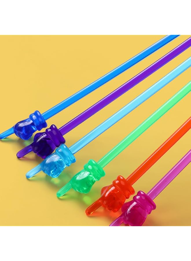 إيروريكس مجموعة من 10 قطع من أعواد الأصابع، عصا مؤشر السبورة المنزلية المصنوعة من الراتينج، عصا القيادة الصفية، عصا القراءة بالإصبع، متعددة الألوان - Image 4