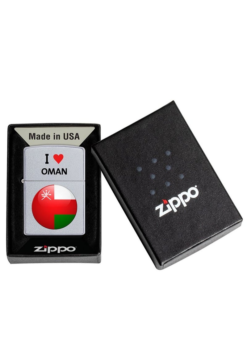 Zippo ولا أحب عمان تصميم ولاعة مقاومة للرياح من الكروم الساتاني - Image 3