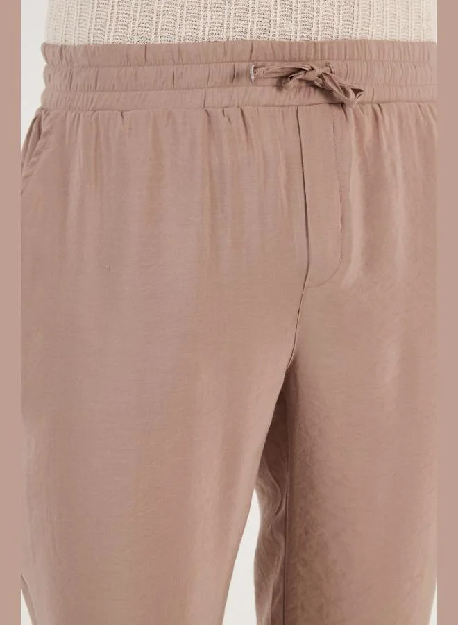 Buratti  Buratti Men's Regular Fit Summer Trousers with Elastic Waistband and Pockets CF24S617952 for Men | Best Price UAE