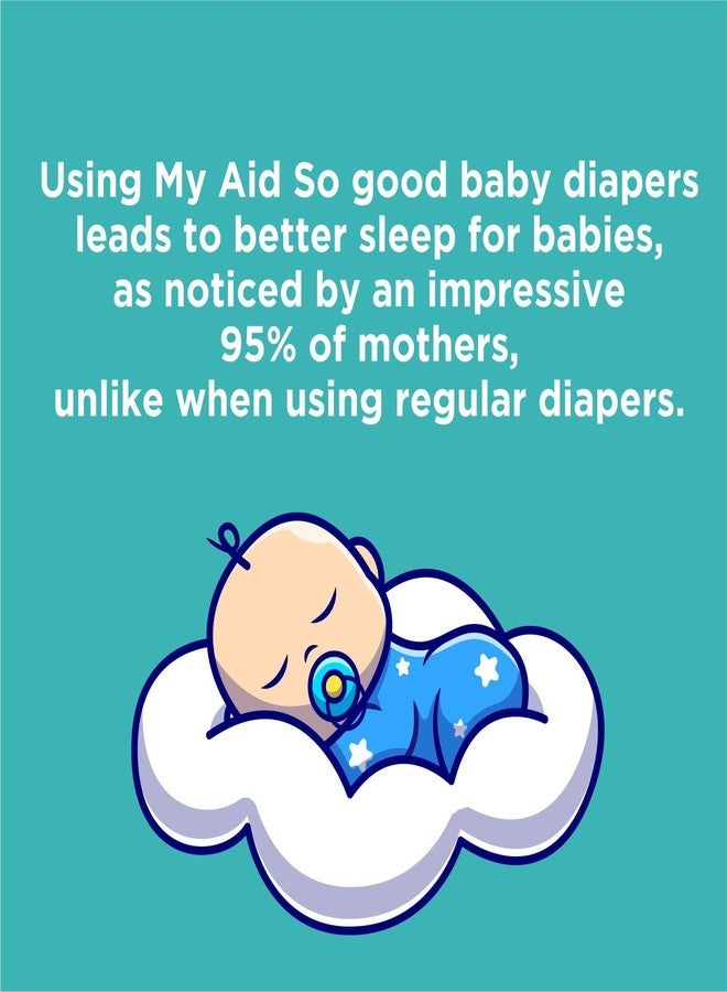 MyAid SOOO GOOD Baby Diaper Pants With Aloe Lotion & Wetness Indicator | Soft & Comfortable | Fast Absorption, Rash-Free, Leak-Proof (Size-L, 9 to 14 kg, 7 Counts, Pack of 1) - Image 3