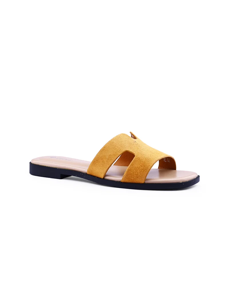 Womens suede flat sandals