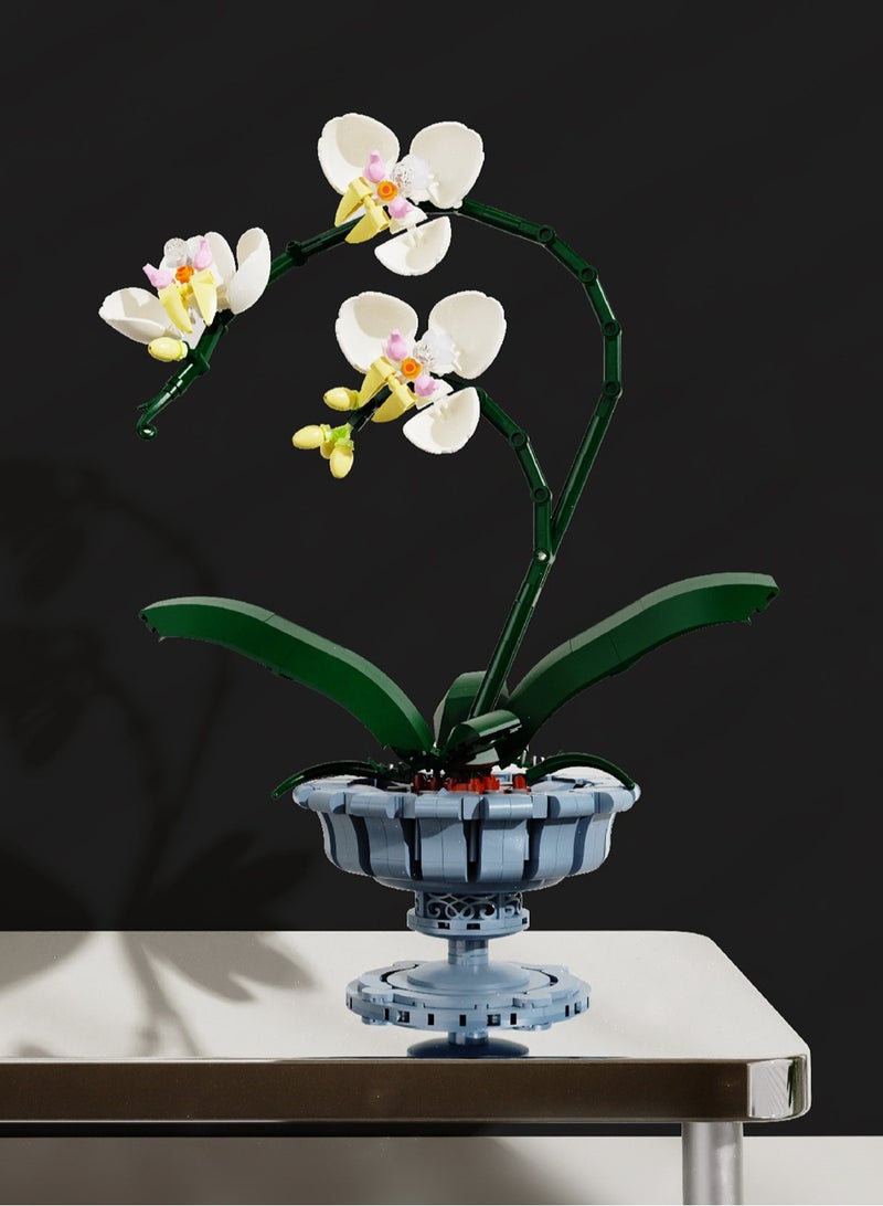لوبيتيز 2245pcs Phalaenopsis زهرة لبنة مجموعة ، لبنة البناء ، لعبة البناء ، باقة بوعاء لغز لعبة الجمعية ، ومناسبة لجميع الأعمار من المستهلكين ، ألعاب تعليمية للأطفال ، وخاصة بالنسبة للفتيات كهدايا عيد ميلاد ، ويمكن استخدامها بوصفها زخرفة الأثاث والديكور - Image 1