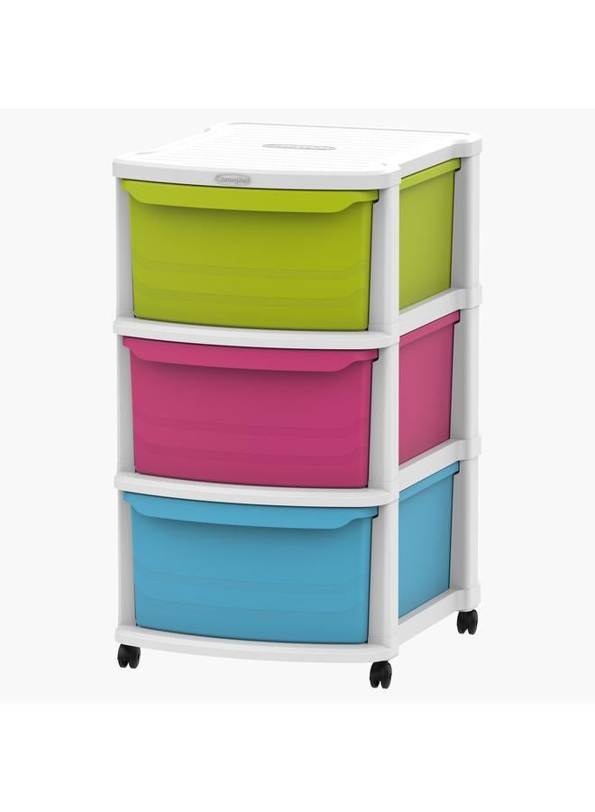 Home Box Kevin 3-Drawer Storage Cabinet