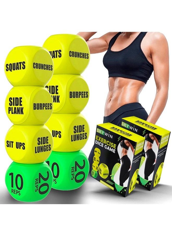 Skywin Workout Dice 1 Pack, Yellow, Fun Exercise Dice For Solo Or Group Classes, 6Sided Foam Fitness Dice Great Dynamic Exercise Equipment  - Image 2