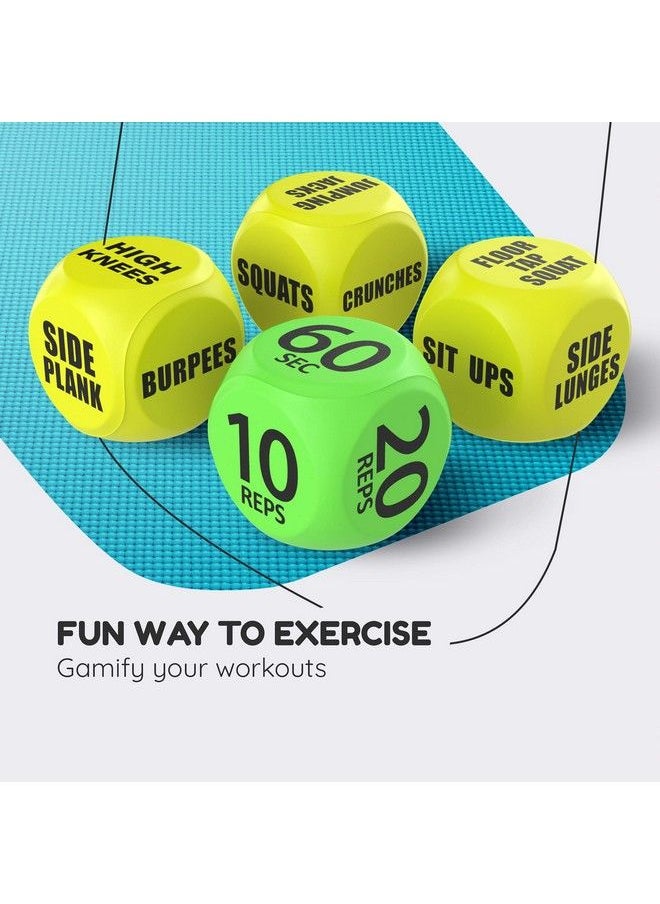 Skywin Workout Dice 1 Pack, Yellow, Fun Exercise Dice For Solo Or Group Classes, 6Sided Foam Fitness Dice Great Dynamic Exercise Equipment  - Image 4
