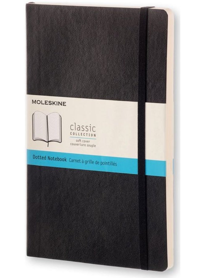 MOLESKINE Large Notebook Dot Grid Pages Black Soft Cover 192 Pages - Image 1