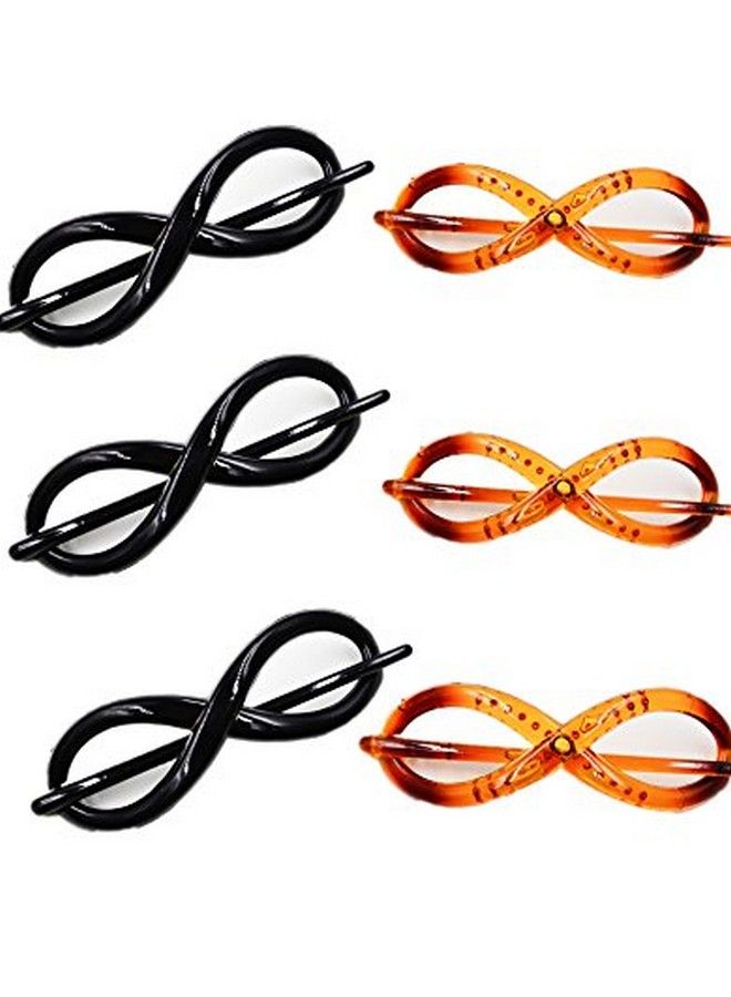 Prettyou Small Size 4.7" No Slip Effortless Twist Hair Clips For Women Pack Of 6 - Image 3