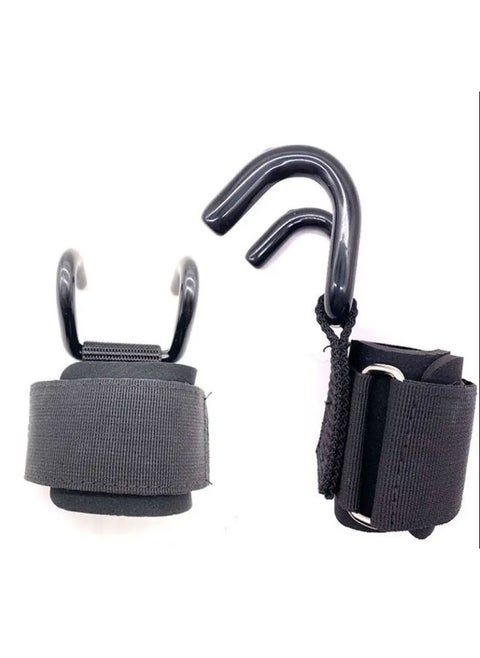 1 Pair  New Fitness Assist Hook Wrist Hook Pull - up Bar Helper Grip Hook Anti - Slip Thick Protective Cover