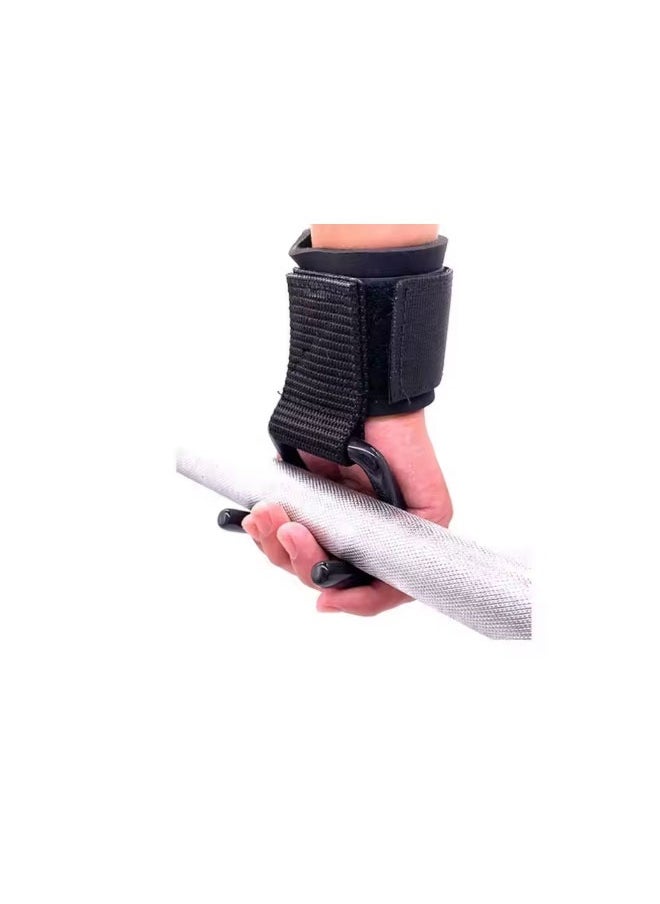 Generic - 1 Pair  New Fitness Assist Hook Wrist Hook Pull - up Bar Helper Grip Hook Anti - Slip Thick Protective Cover - Image 1