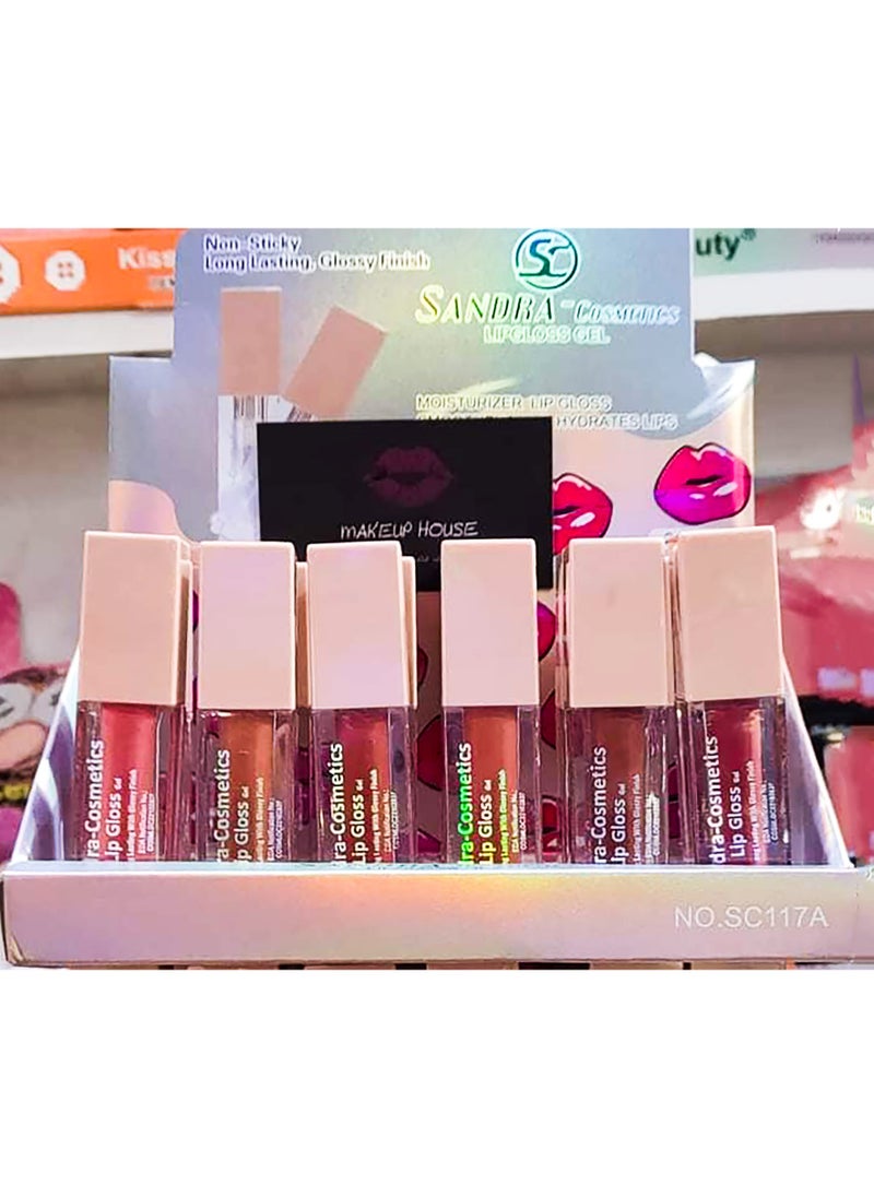 Sandra - Sandra Liquid Gel Lip Gloss, shade32 multi-colour - Image 1