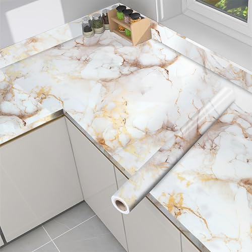Jig-Tik 60cm x 200cm Kitchen Wallpaper | Oil-Proof & Waterproof Self-Adhesive Wall Sticker | Heat-Resistant Aluminium Backsplash Roll | Anti-Mold Kitchen Wall Covering (Pack of 1) - Image 1