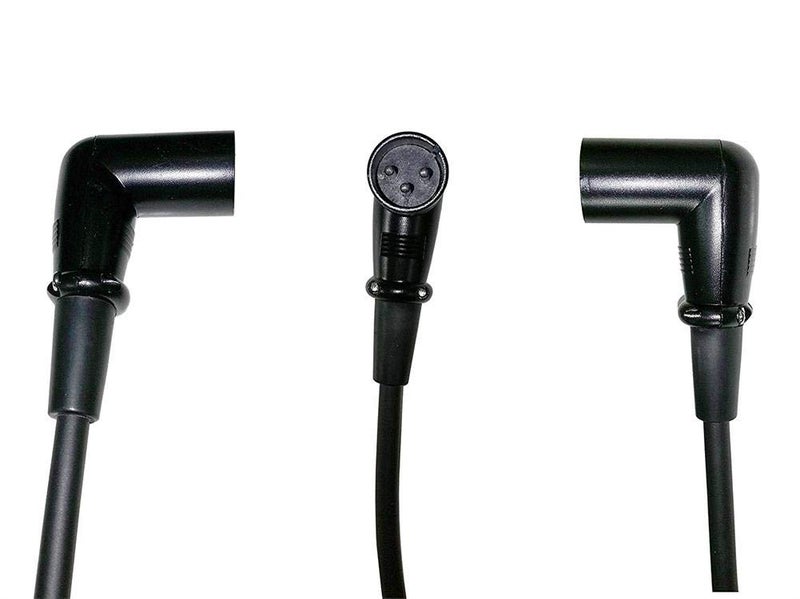 Smays 3ft Right Angle XLR Cable - 90° Male to Female, Balanced Microphone/DMX Cable - Image 2