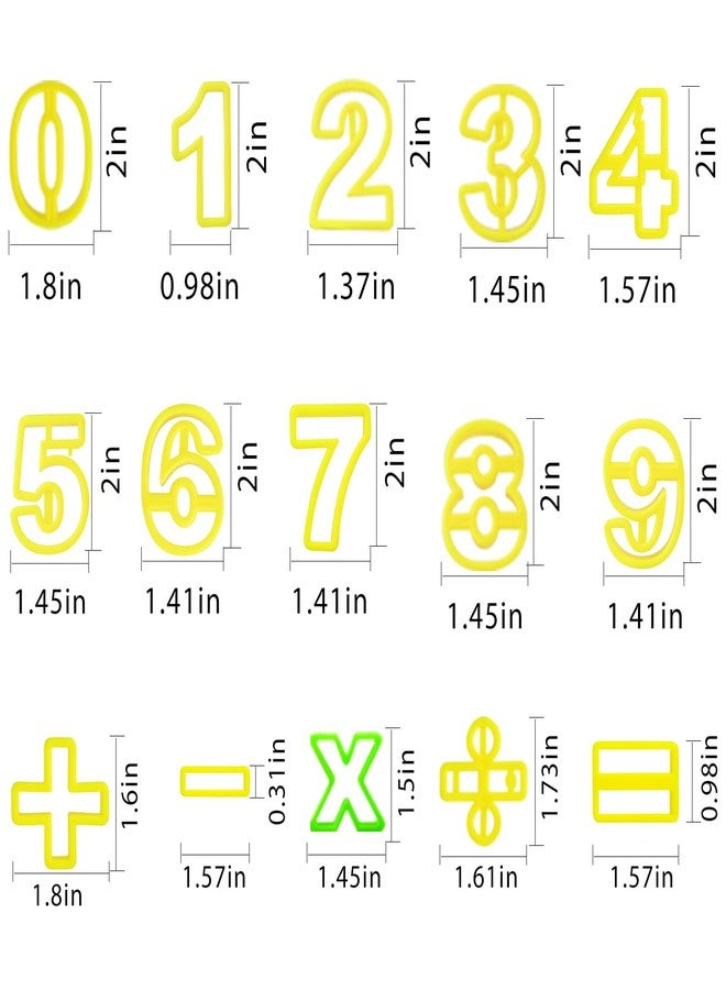 Worldity 41 PCS Mini Cookie Cutters, Small Alphabet & Number Cutters (0.98-2 Inch) for Baking, Food Grade Plastic Fondant Letter Cutter for Cookies, Fondant, Cupcakes, Holiday Cookie Parties - Image 3
