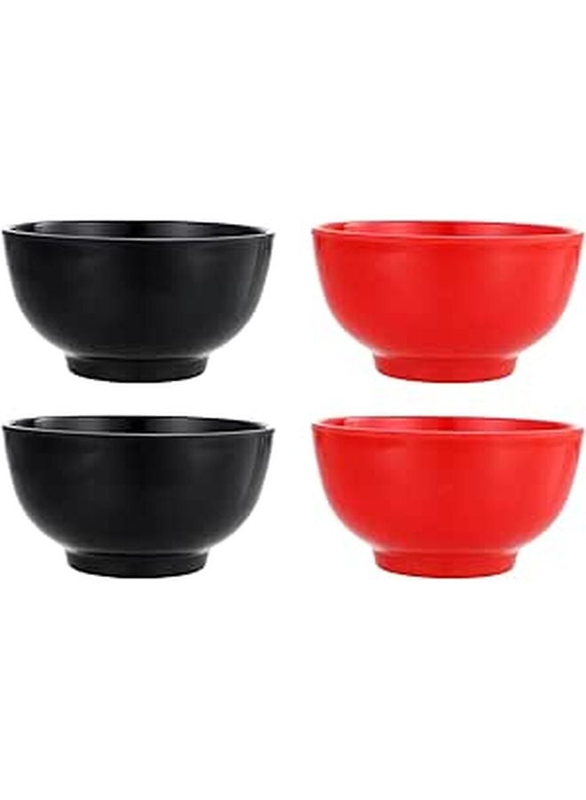 Melamine Small Bowls Set 4 Pieces Multi Function Rice Soup Salad Serving Bowls - Image 1