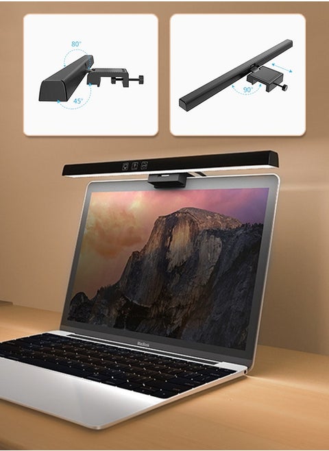 Reading Light Monitor Light Bar USB Powered Monitor Lamp for Eye Caring 25 Lighting Modes Computer Monitor Desk Lamp Space Saving LED Screen Light Bar for Desk Office Home Game