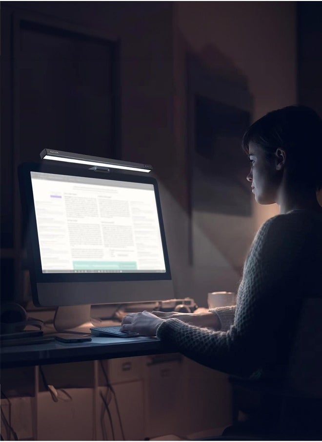 أوكيوز - شريط إضاءة للقراءة، مصباح شاشة يعمل بمنفذ USB للعناية بالعين، 25 وضع إضاءة، شاشة كمبيوتر، مصباح مكتبي، موفر للمساحة، شريط إضاءة LED لألعاب المكتب والمنزل - Image 1