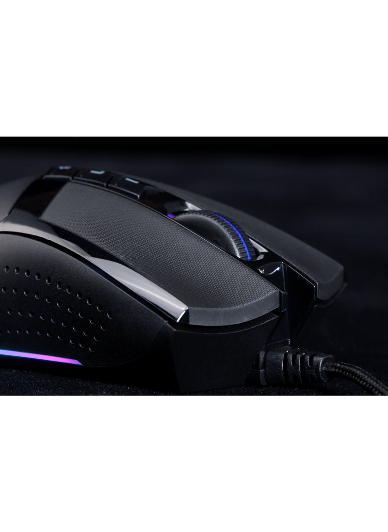 بلودي - ماوس الألعاب W90 Max RGB - مستشعر بصري BC3332-A 10000 نقطة في البوصة - معدل تقرير 2000 هرتز - 4 أنواع مفتاح إعداد LOD - استجابة المفتاح 1 مللي ثانية - عجلة مطاطية ذات حقن مزدوج - Image 1