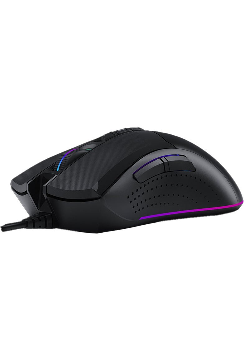 بلودي - ماوس الألعاب W90 Max RGB - مستشعر بصري BC3332-A 10000 نقطة في البوصة - معدل تقرير 2000 هرتز - 4 أنواع مفتاح إعداد LOD - استجابة المفتاح 1 مللي ثانية - عجلة مطاطية ذات حقن مزدوج - Image 1