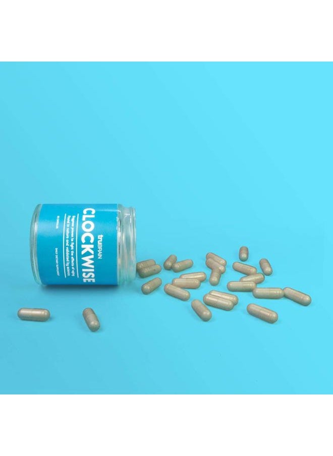 TruBrain - Clockwise | Nicotinamide | NAD Booster | Increases Energy & Promotes Anti Aging | Cell Immunity - Image 1