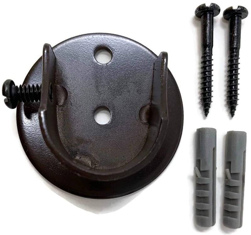 Urbanest 5/8" to 3/4" Inside Mount Curtain Rod Bracket Socket for Window Frame, Closet and Shower Curtain Rod Pole End Support, 2 Pieces - Oil-Rubbed Bronze - Image 4