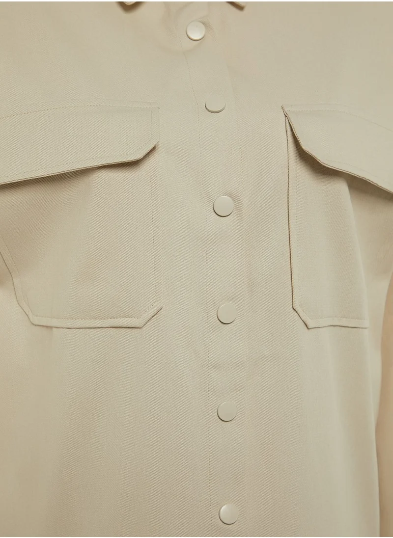 trendyol Button Down Shirt & Pants Set